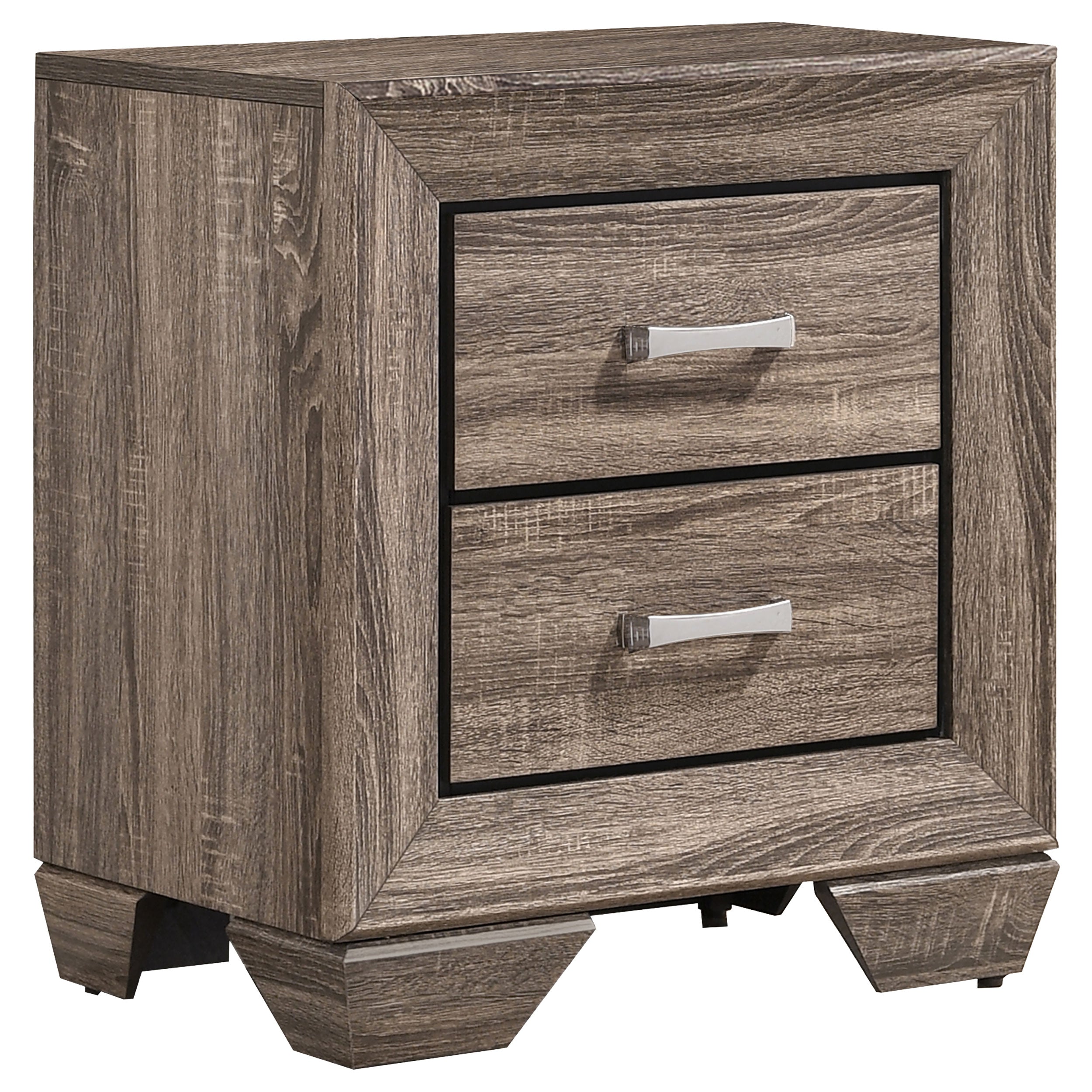 Best Furniture Outlet - Coaster - Kauffman 2-drawer Nightstand Washed Taupe - 204192