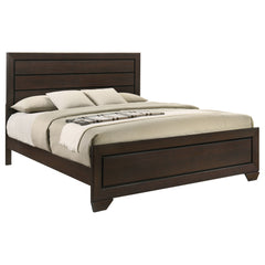 Kauffman Wood Eastern King Panel Bed Dark Cocoa