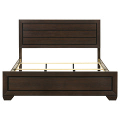 Kauffman Wood Eastern King Panel Bed Dark Cocoa