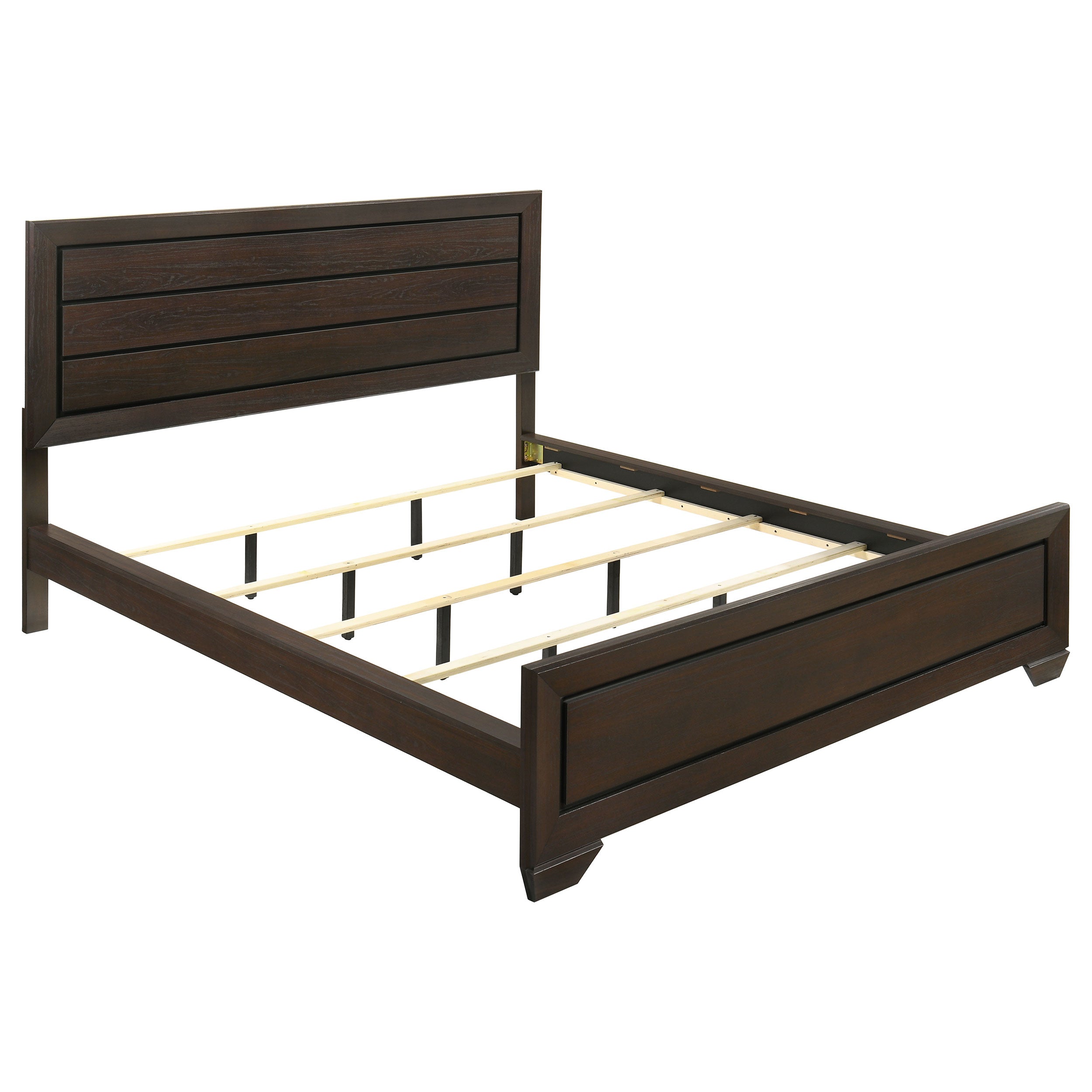 Best Furniture Outlet - Coaster - Kauffman Wood California King Panel Bed Dark Cocoa - 204391KW