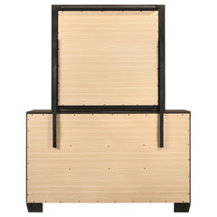 Kauffman 6-drawer Dresser with Mirror Dark Cocoa