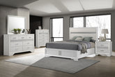 Best Furniture Outlet - Coaster - Miranda 5-piece California King Bedroom Set White - 205110KW-S5