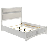 Best Furniture Outlet - Coaster - Miranda 54-inch Upholstered Queen Panel Bed White - 205110Q