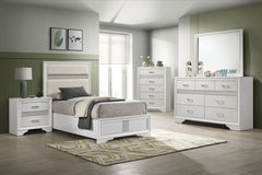 Best Furniture Outlet - Coaster - Miranda 5-piece Twin Bedroom Set White - 205110T-S5