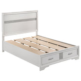 Best Furniture Outlet - Coaster - Miranda 51-inch Wood Full Storage Panel Bed White - 205111F