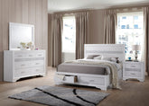 Best Furniture Outlet - Coaster - Miranda 4-piece Eastern King Bedroom Set White - 205111KE-S4