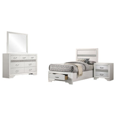 Miranda 4-piece Twin Bedroom Set White
