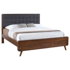 Robyn Wood California King Platform Bed Dark Walnut