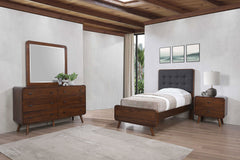 Best Furniture Outlet - Coaster - Robyn 4-piece Twin Bedroom Set Dark Walnut - 205131T-S4