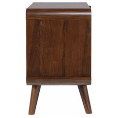 Robyn 2-drawer Nightstand Bedside Table Dark Walnut