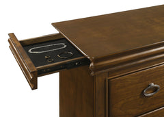 Garland 4-piece Eastern King Bedroom Set Brown Cherry