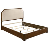 Best Furniture Outlet - Coaster - Garland 58-inch Eastern King Panel Bed Cream Brown Cherry - 205301KE