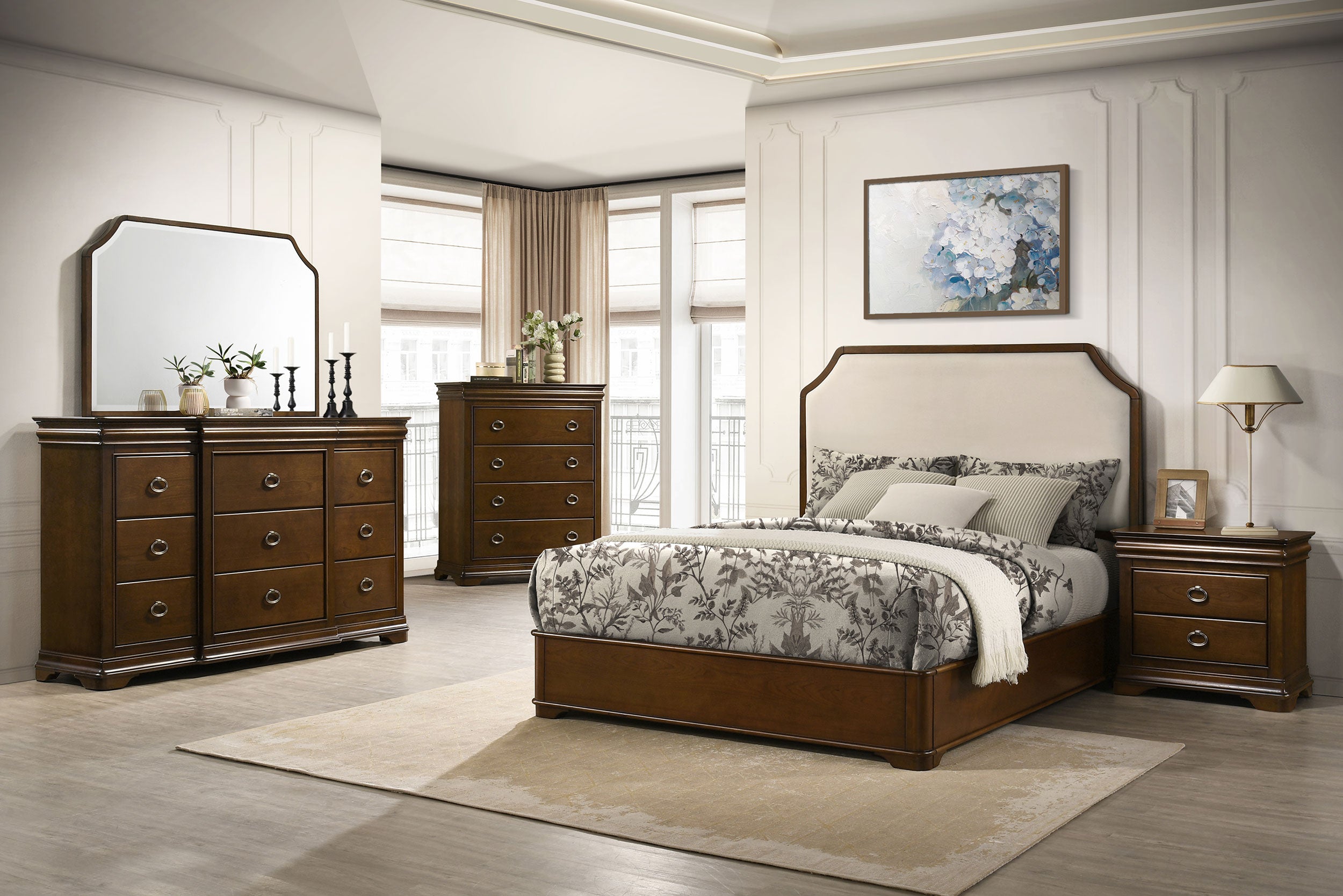 Best Furniture Outlet - Coaster - Garland 5-piece Queen Bedroom Set Brown Cherry - 205301Q-S5
