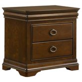 Best Furniture Outlet - Coaster - Garland 2-drawer Nightstand Bedside Table Brown Cherry - 205302