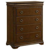 Best Furniture Outlet - Coaster - Garland 4-drawer Bedroom Chest of Drawers Brown Cherry - 205305