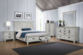 Best Furniture Outlet - Coaster - Franco 5-piece Queen Bedroom Set Distressed White - 205330Q-S5