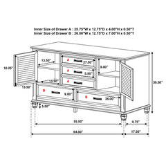 Franco 5-piece Eastern King Bedroom Set Distressed White