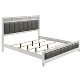 Best Furniture Outlet - Coaster - Barzini Wood Eastern King Panel Bed White - 205891KE
