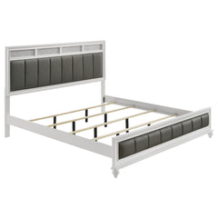 Best Furniture Outlet - Coaster - Barzini Wood Eastern King Panel Bed White - 205891KE