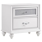 Best Furniture Outlet - Coaster - Barzini 2-drawer Nightstand White - 205892