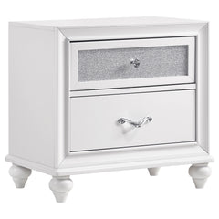 Best Furniture Outlet - Coaster - Barzini 2-drawer Nightstand White - 205892