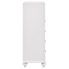 Barzini 5-drawer Bedroom Chest White