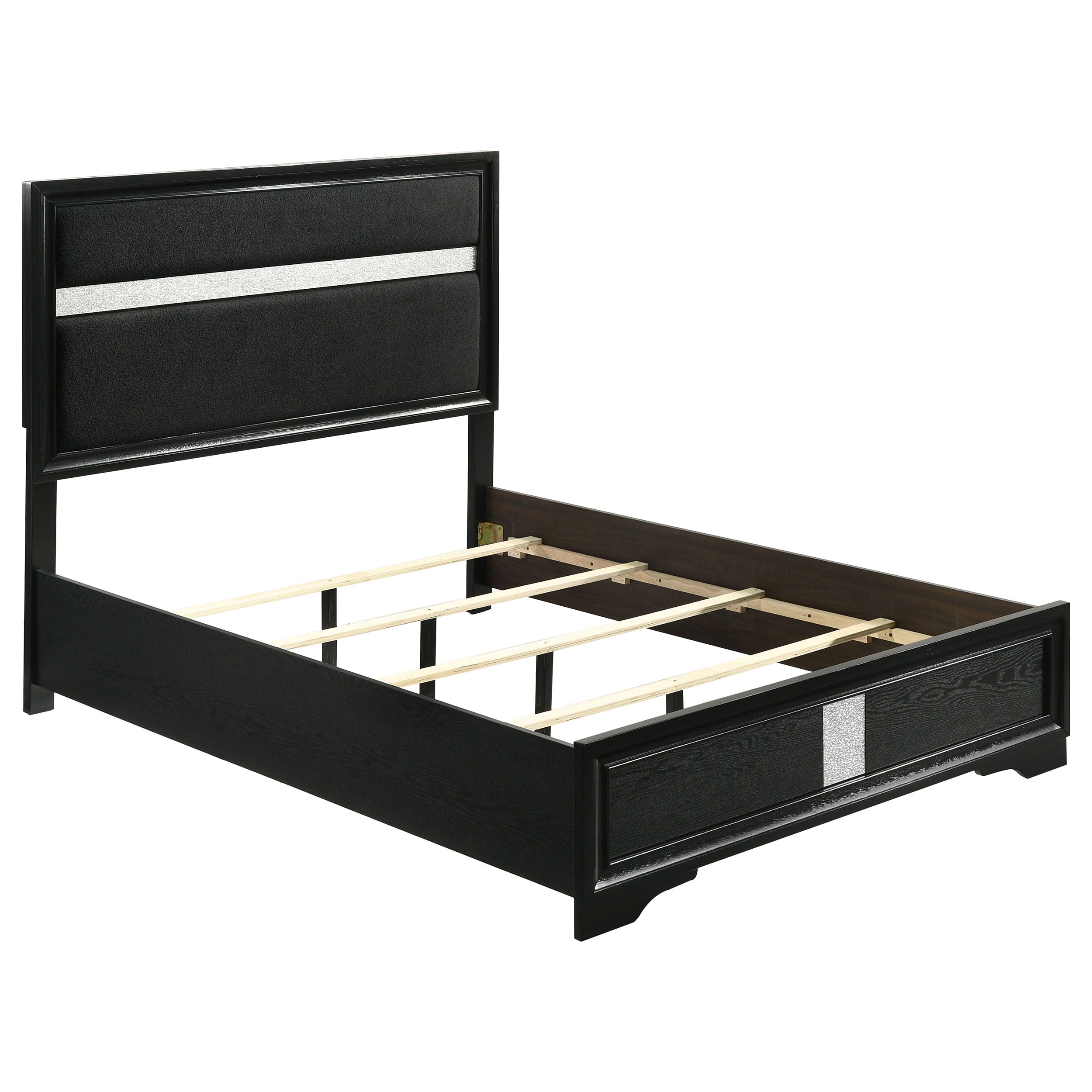 Best Furniture Outlet - Coaster - Miranda 54-inch Upholstered Full Panel Bed Black - 206360F