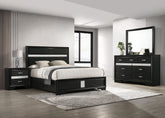 Best Furniture Outlet - Coaster - Miranda 4-piece California King Bedroom Set Black - 206360KW-S4