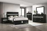 Best Furniture Outlet - Coaster - Miranda 4-piece Queen Bedroom Set Black - 206360Q-S4