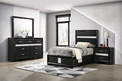 Best Furniture Outlet - Coaster - Miranda 4-piece Twin Bedroom Set Black - 206360T-S4