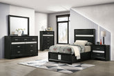 Best Furniture Outlet - Coaster - Miranda 5-piece Twin Bedroom Set Black - 206360T-S5