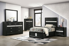 Best Furniture Outlet - Coaster - Miranda 5-piece Twin Bedroom Set Black - 206360T-S5
