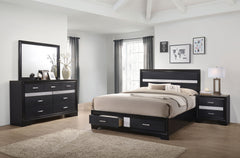 Best Furniture Outlet - Coaster - Miranda 4-piece Eastern King Bedroom Set Black - 206361KE-S4