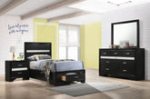 Best Furniture Outlet - Coaster - Miranda 4-piece Twin Bedroom Set Black - 206361T-S4