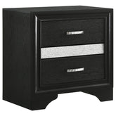 Best Furniture Outlet - Coaster - Miranda 3-drawer Nightstand Bedside Table Black - 206362