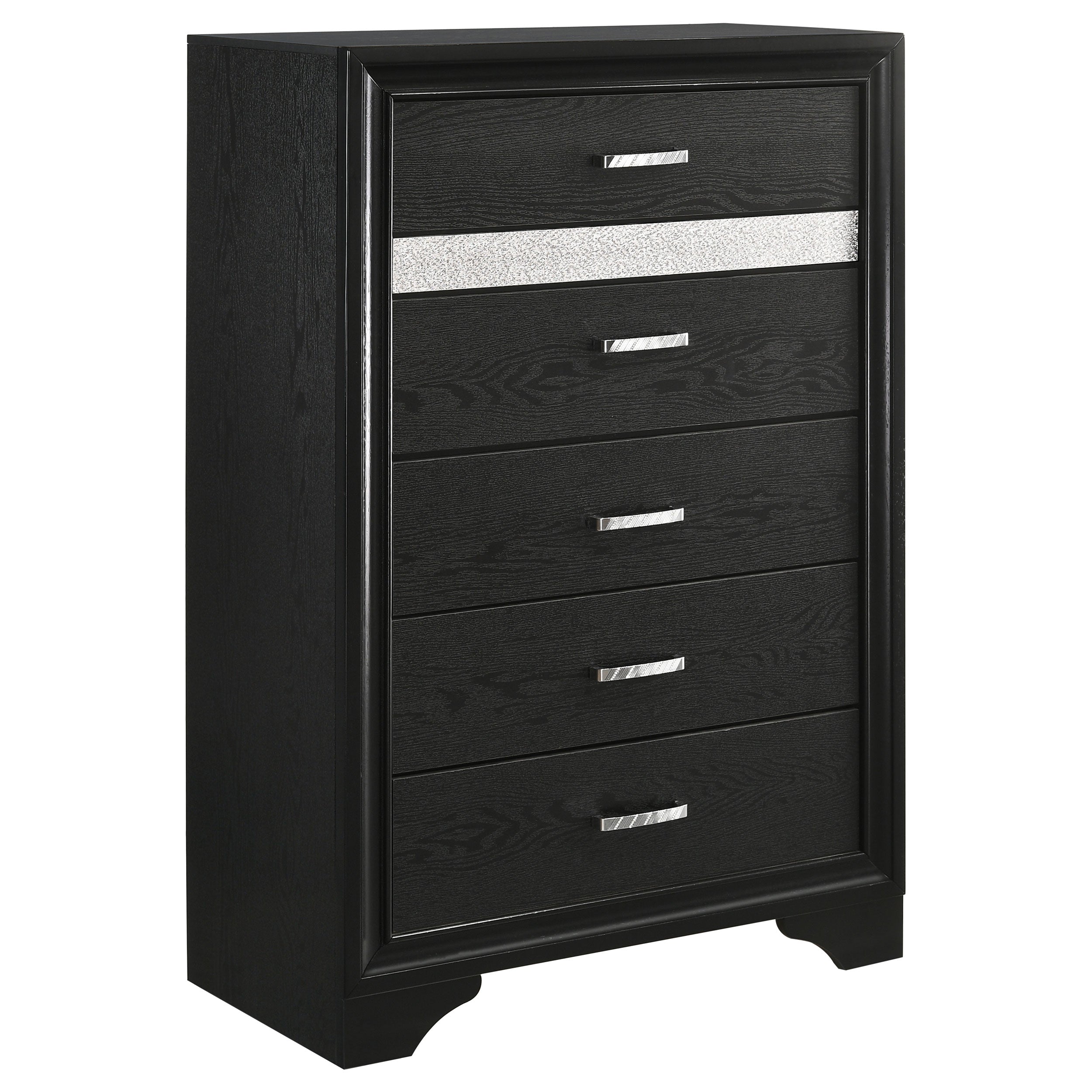 Best Furniture Outlet - Coaster - Miranda 5-drawer Bedroom Chest Black - 206365