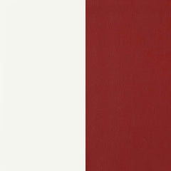 Retro 5-piece Oval Dining Table Set White and Red