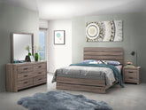 Best Furniture Outlet - Coaster - Brantford 4-piece Eastern King Bedroom Set Barrel Oak - 207041KE-S4