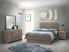 Best Furniture Outlet - Coaster - Brantford 4-piece Eastern King Bedroom Set Barrel Oak - 207041KE-S4