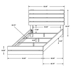 Brantford 5-piece Queen Bedroom Set Barrel Oak