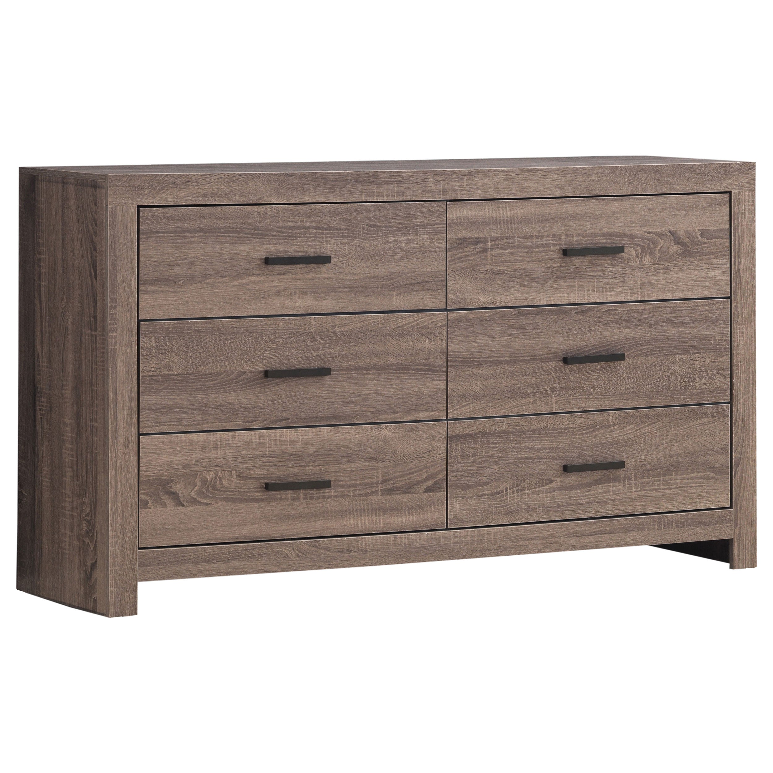 Best Furniture Outlet - Coaster - Brantford 6-drawer Dresser Barrel Oak - 207043