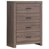 Best Furniture Outlet - Coaster - Brantford 4-drawer Bedroom Chest Barrel Oak - 207045