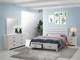 Best Furniture Outlet - Coaster - Brantford 4-piece Eastern King Bedroom Set Coastal White - 207050KE-S4