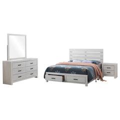 Brantford 4-piece Queen Bedroom Set Coastal White