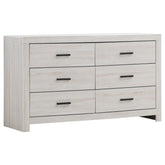 Best Furniture Outlet - Coaster - Brantford 6-drawer Dresser Coastal White - 207053