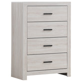 Best Furniture Outlet - Coaster - Brantford 4-drawer Bedroom Chest Coastal White - 207055