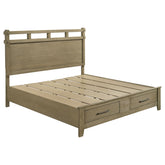 Best Furniture Outlet - Coaster - Hazlewood 59-inch Eastern King Storage Bed Vineyard Oak - 207530KE