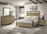 Best Furniture Outlet - Coaster - Hazlewood 4-piece Eastern King Bedroom Set Vineyard Oak - 207531KE-S4
