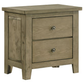 Best Furniture Outlet - Coaster - Hazlewood 2-drawer Nightstand Bedside Table Vineyard Oak - 207532
