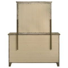 Hazlewood 6-drawer Bedroom Dresser with Mirror Vineyard Oak